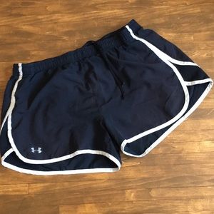 Under armor running shorts.